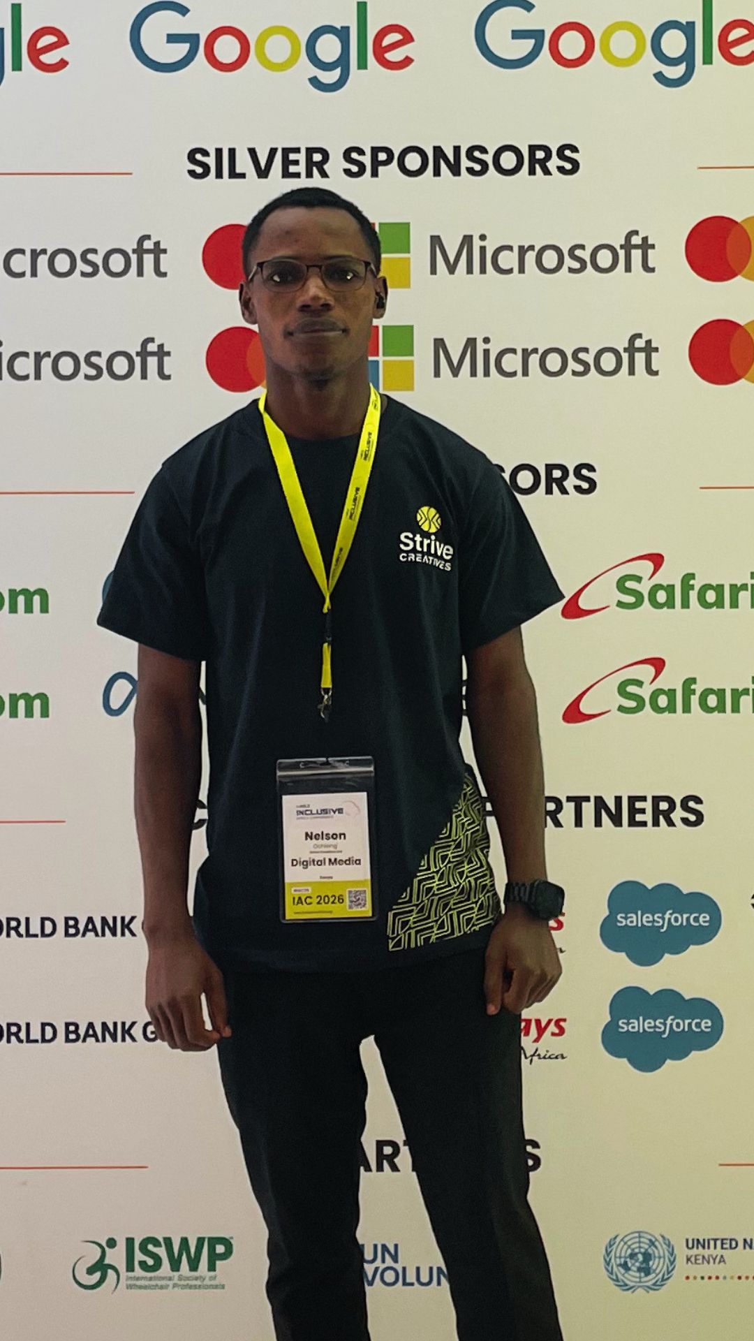 Nelson at Inclusive Africa event, JW Marriott Westlands